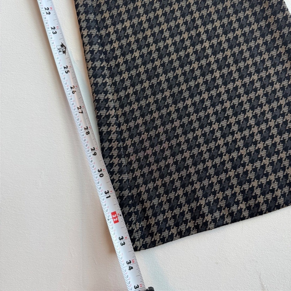 Avenue Montaigne Bellini Starling Houndstooth Flare Pants Brown Black Size 10 - Picture 11 of 14